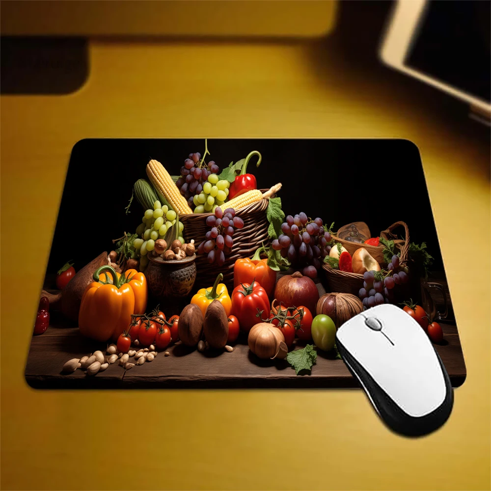 XXL Gamer Mouse Pad Fruit Vegetables Office Desk Accessories Computer Mat Desk Protector Mousepad Large Table for Pc Rug Laptop