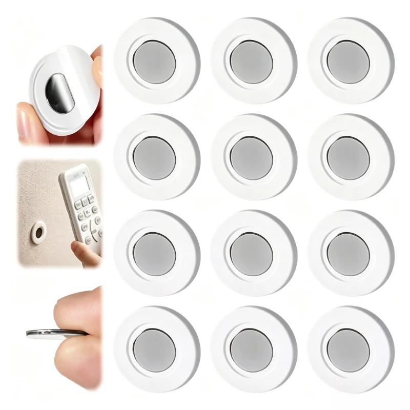 Magnetic Remote Control Holder Wall Mount Adhesive Remote Control Holder Strong Hold Tv Remote Holder for Home Office Organizer