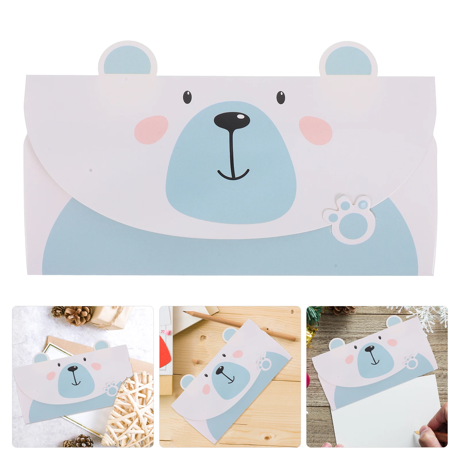 

20Pcs Cute Cartoon Animal Greeting Cards Spacious Blank Interior for Birthday Graduation Party Baby Shower Wedding