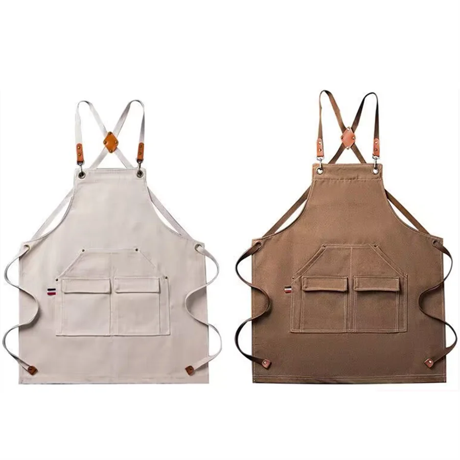 Fashion Thickening Apron Fashion Waterproof Apron For Man/Women Kitchen Apron For Grill Restaurant Work Uniform Gardening