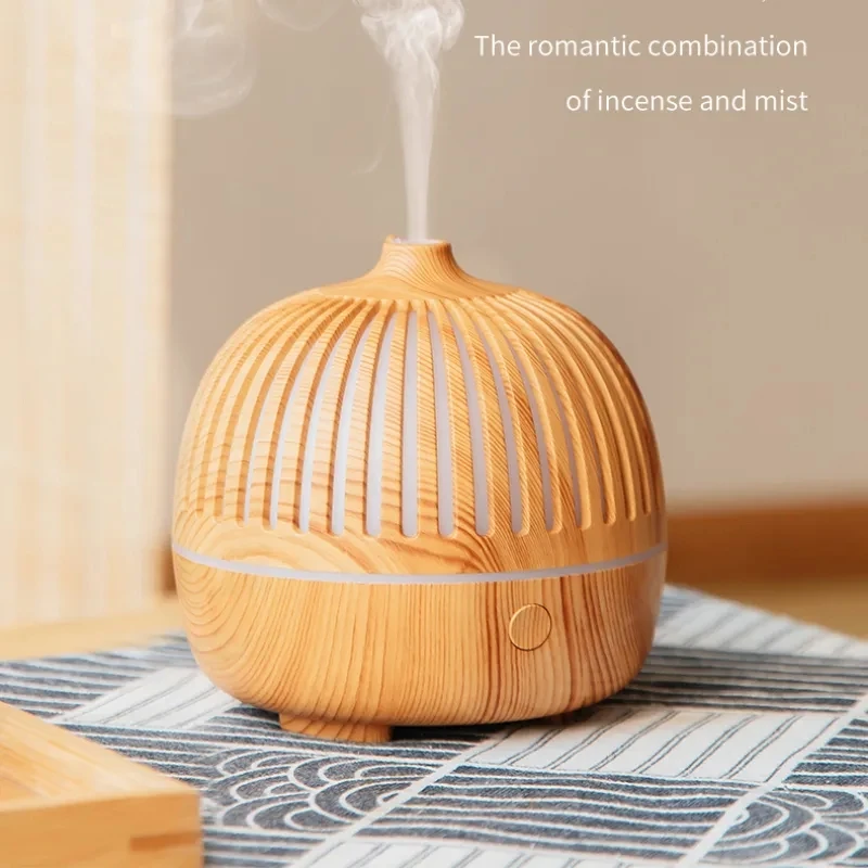 

Ancient Rhyme Wood Grain Aromatherapy Machine Vertical Grain USB Ultrasonic Bedroom Office Humidification Silent Essential oil