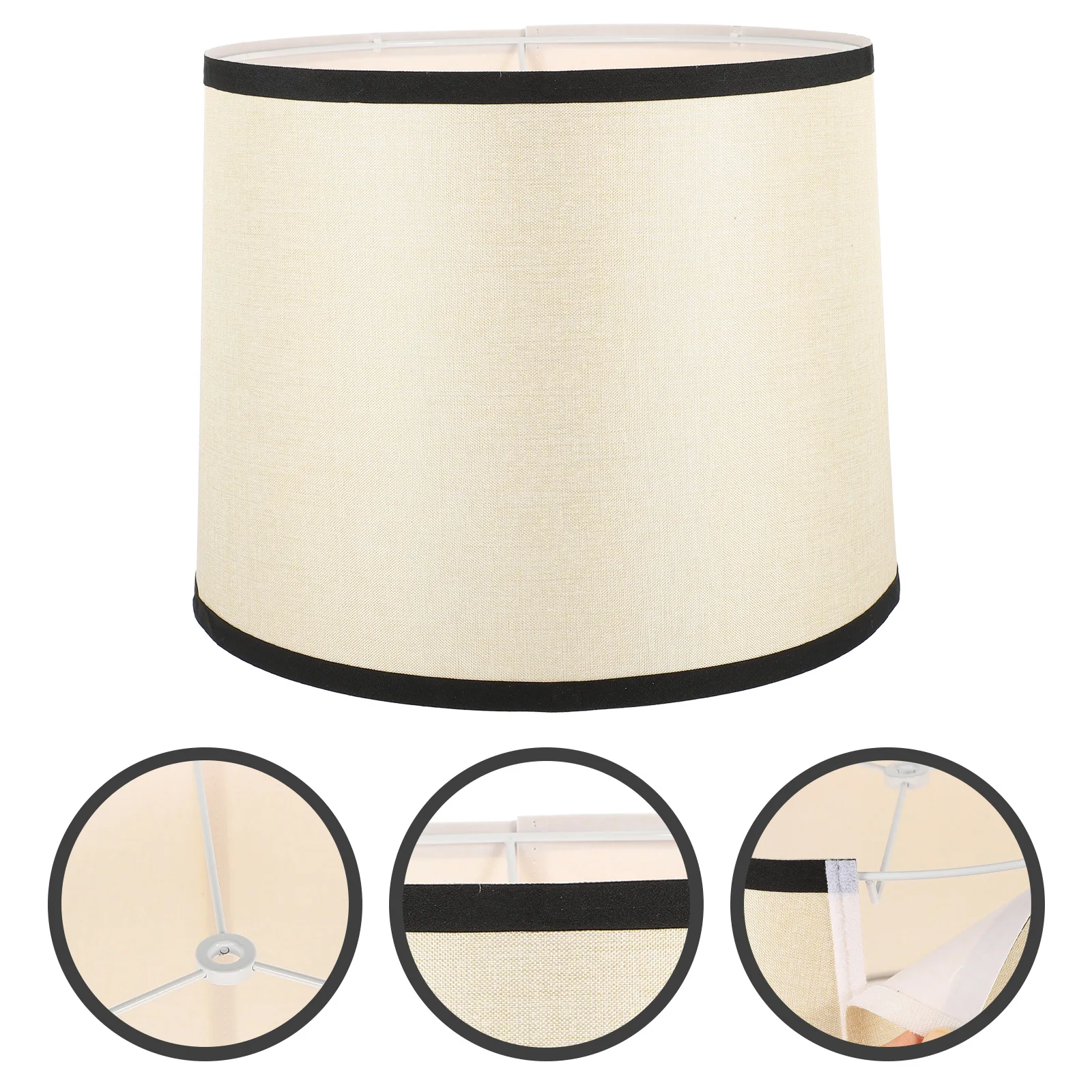 

Modern Cloth Lampshade For Table Floor Desk Bedside Lamp Fabric Light Cover Decorative Home Hotel Bedroom Study Library
