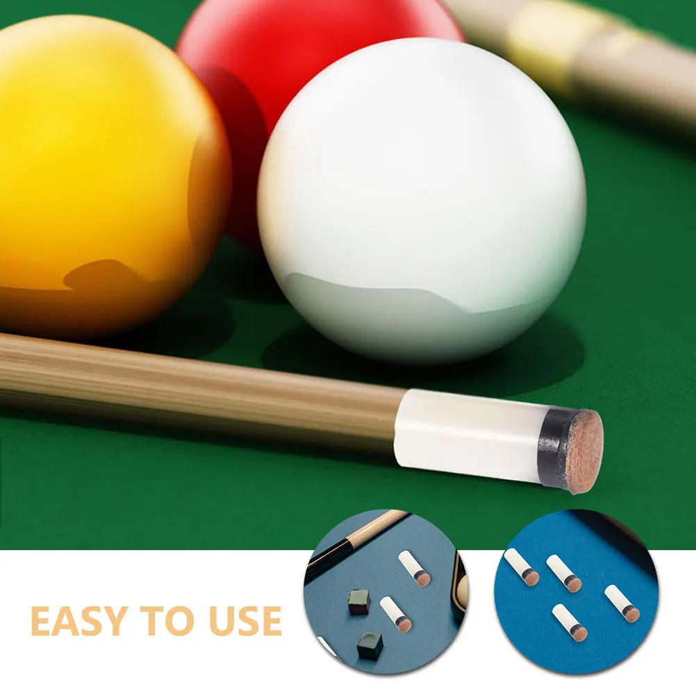 

5 Pcs Billiard Cue Accessories Pool Supplies Sticks Tips Replacement Skin Cues Screw-on for