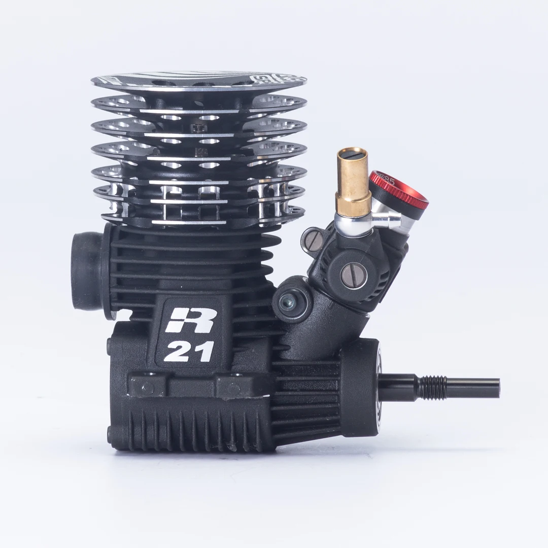 OS Engines SPEED R21 EURO II 21 Competition Nitro Engine Combo with 1DR01 Exhaust Pipe for 1/8 On Road RC Model Car Engine Kit