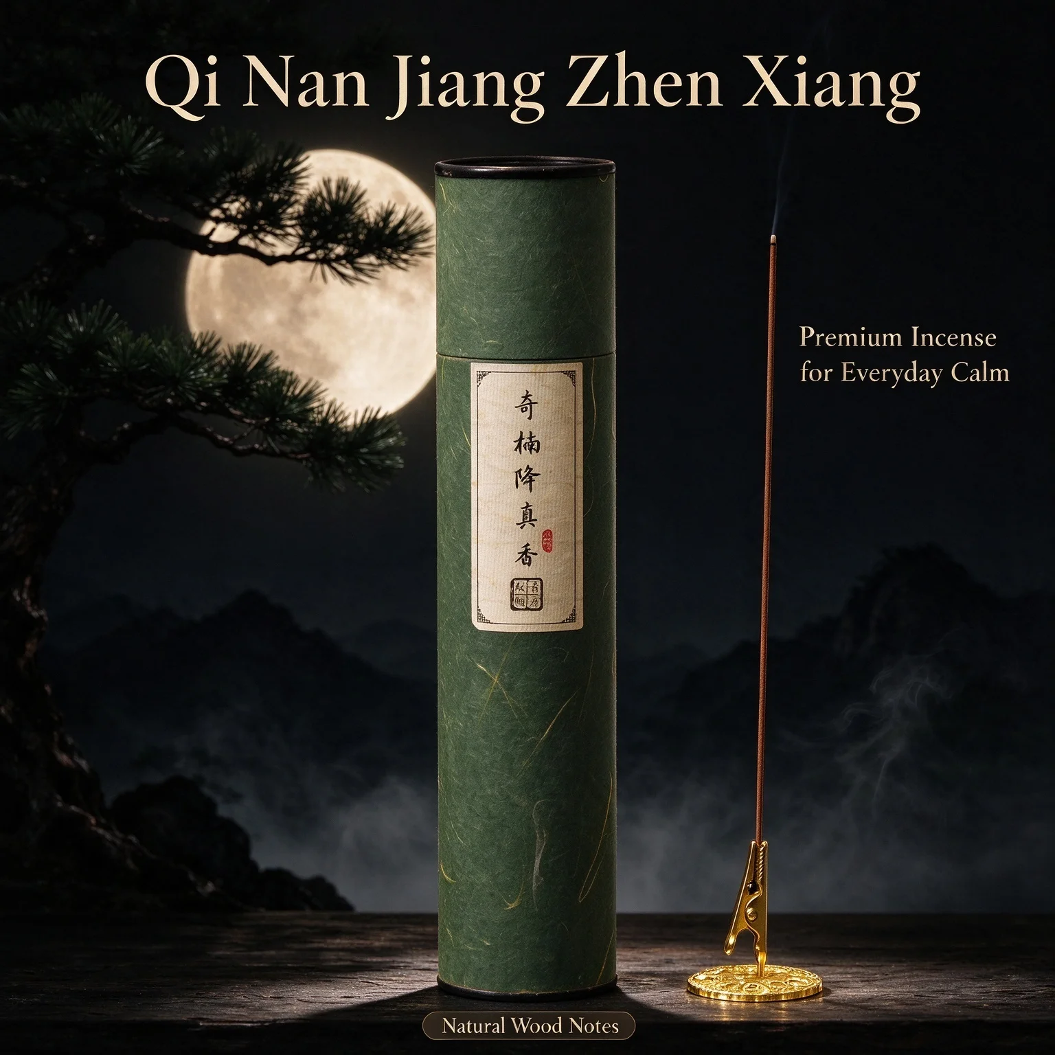 Home Fragrance Oud - 高級「奇南江鎮香」香棒。天然のウード（沈香）を使用した、アロマセラピー効果のある香棒。お祈りの際や、自宅、リラックスできる空間、お部屋の香り付けに最適。