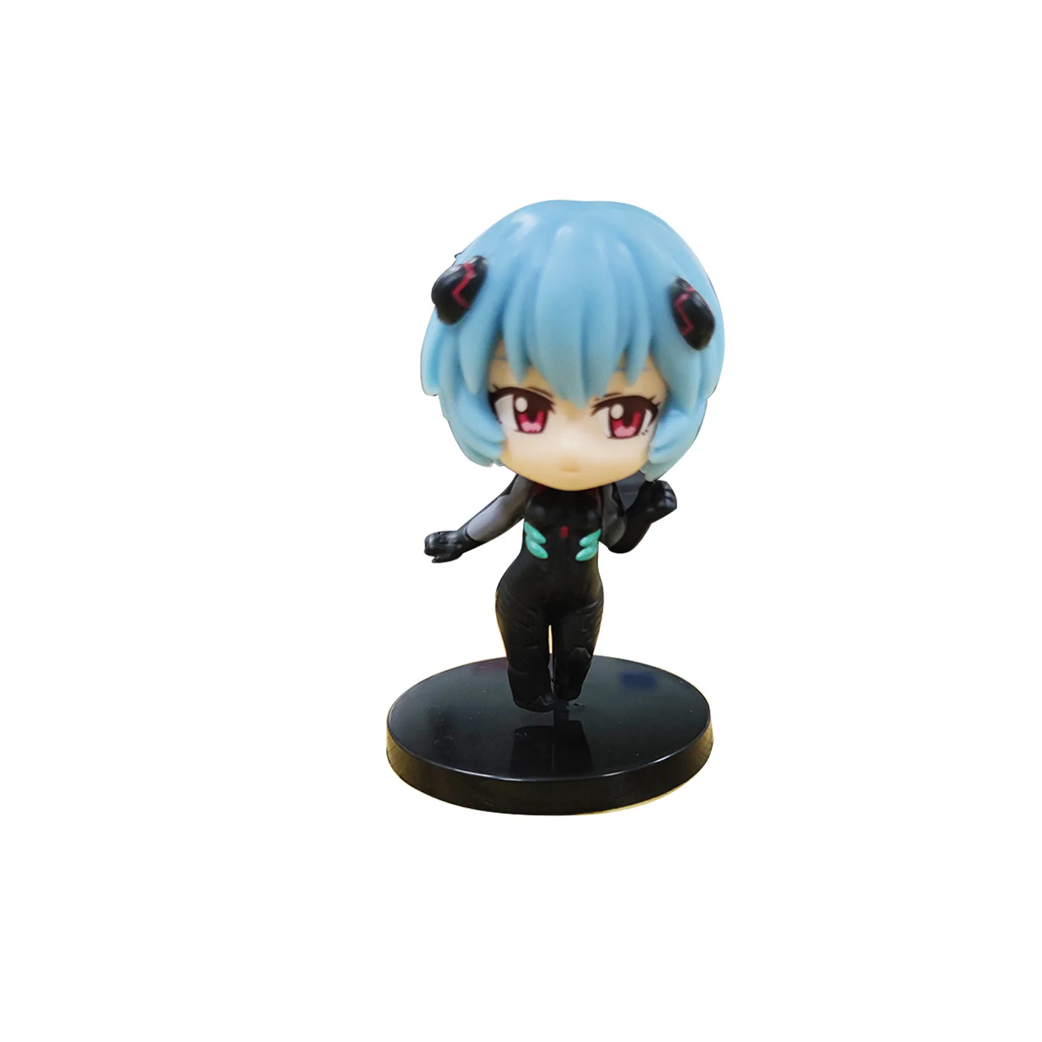 1Pcs Random Style 10CM 2023 Anime NEON GENESIS EVANGELION EVA Asuka Ayanami Rei Q version Kawaii Figure PVC Model Toys Doll Gift