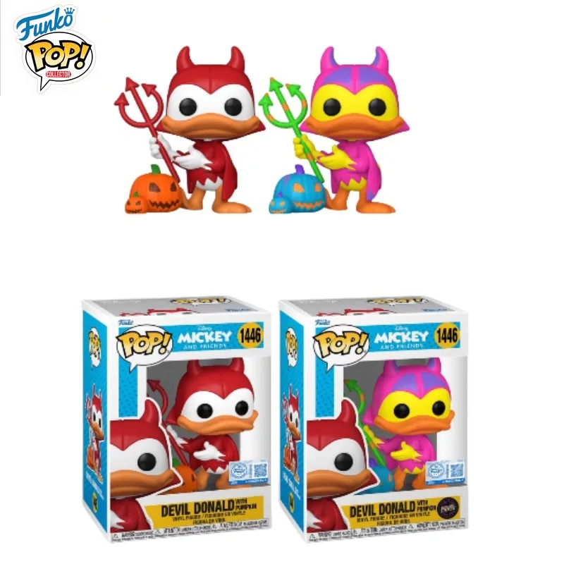 

In Stock FUNKO POP Original Co-branded Donald Duck Halloween Normal Hidden Activated Measurement Model Collection Holiday Gifts