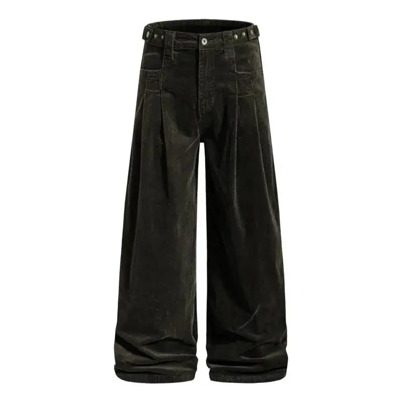 

American Style Corduroy Men's Workpants Mid Waist Full Length Causal Versatile Straight Leg Pant 2026 Spring News 9X2JPW