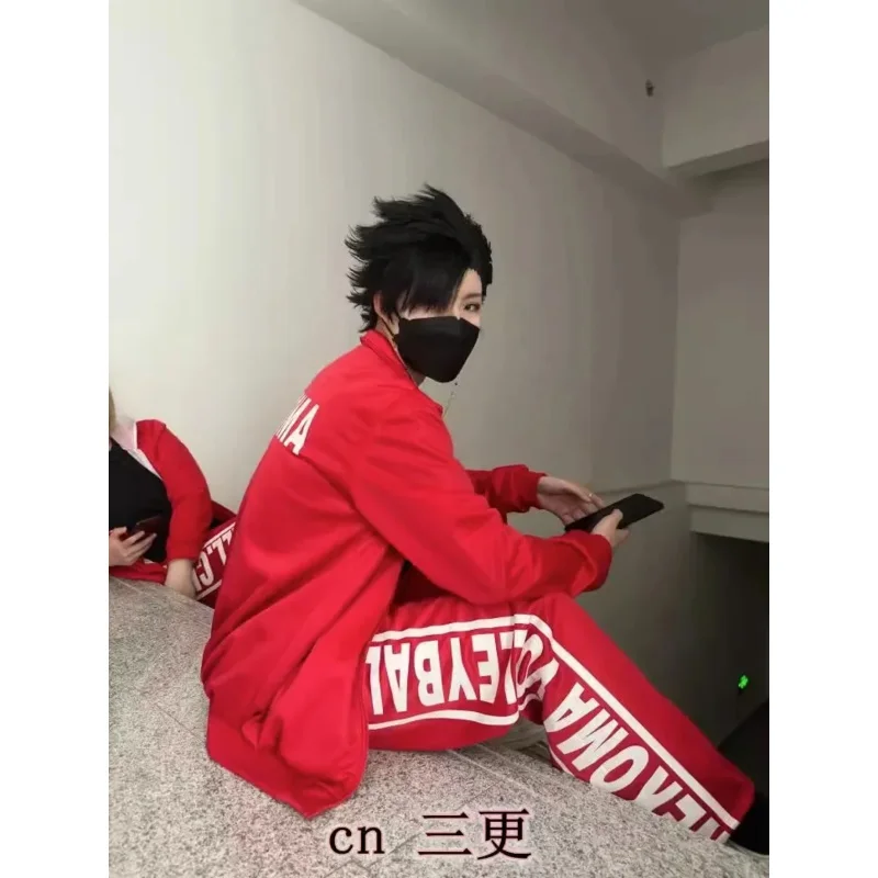 Bear's Den Anime Haikyuu Hinata Shoyo Cosplay Costume Volleyball uniform Sleeve Shorts Summer Clothes For Adult New 2025