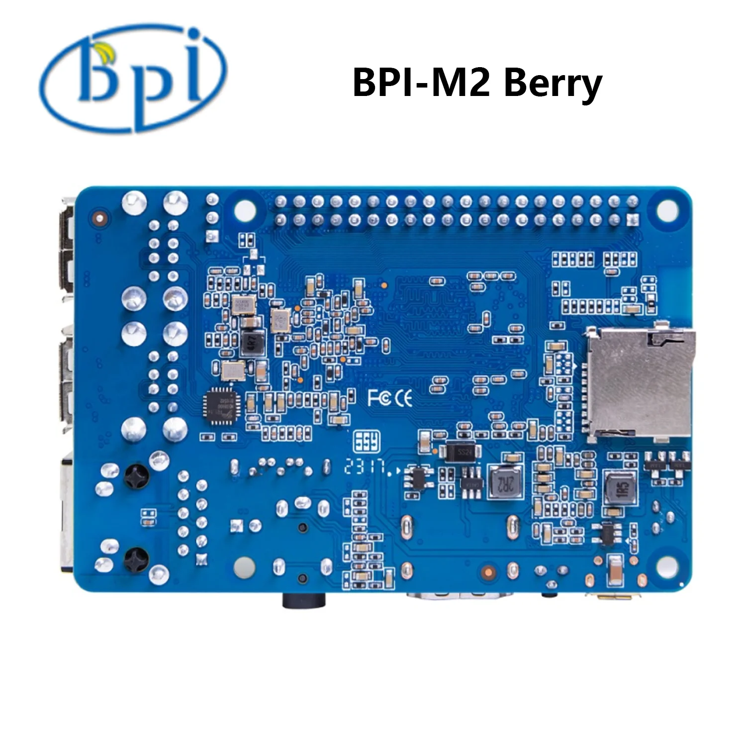 Imagem -02 - Banana pi Único Borad Computador Bpi-m2 Berry Allwinner A40i-h Quad Core Arm Cortex Cpu a7 1gb Placa de Desenvolvimento