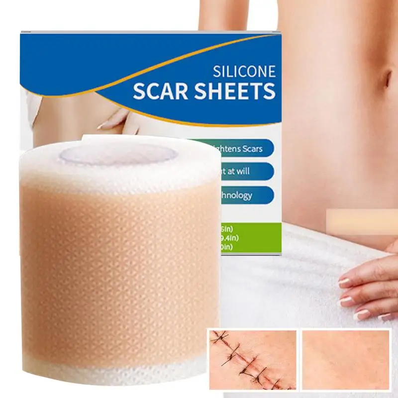 

Silicone Scar Tape 1.57x19 Inches Invisible Silicon gel Scar patch Scar Sheets Reusable Scar Away Silicone Scar Tape