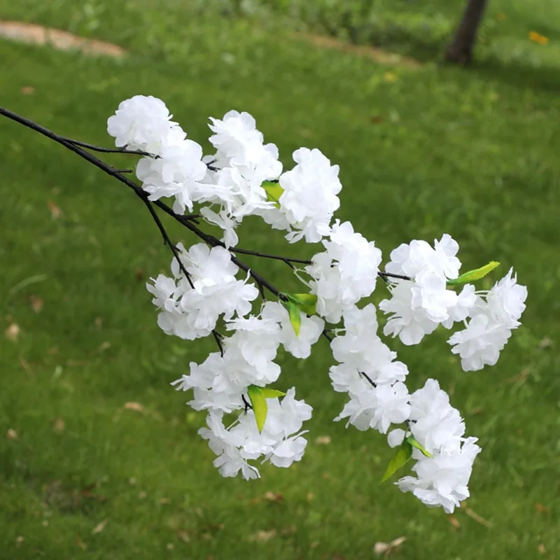 100 stuks Japanse stijl Sakura kunstbloemen, zijden kersenbloesem, bruiloft, woondecoratie, tafelfeest, gesimuleerde bloem