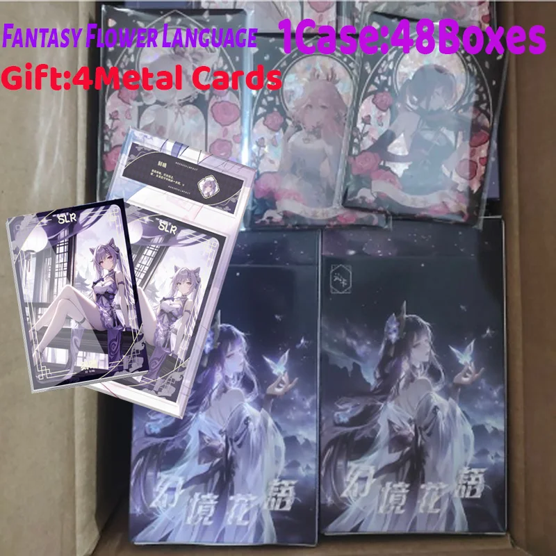 Nette Flower Language Slab Collection Card, Rare Collection, Fragrance Card, Waifu Cards, ACG Girls Booster Box, Hobbies Gifts