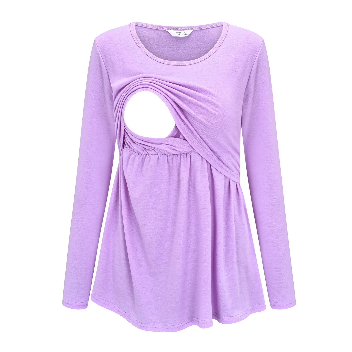 

Women Maternity Long Sleeve Solid Color Nursing Tops T-shirt For Breastfeeding New Fashion Pregnant Clothes Vetement Grossesse