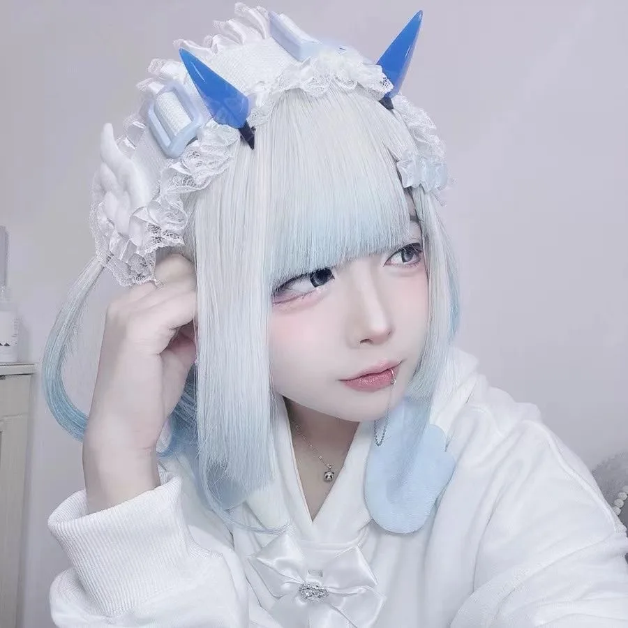 1 Pc Sweet Lolita Gothic Landmine Cool Girls Angel Wing Ruffled Lace Headpiece Headband  Japanese Style Y2k Subculture Headwear