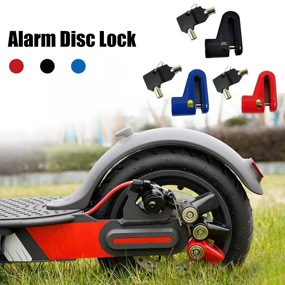 Universal Bicycle Alarm Disc Lock, Segurança Anti-Theft, Travas de freio para Scooter, Motocicleta, Cadeado de roda de bicicleta, Acessórios, K7B0