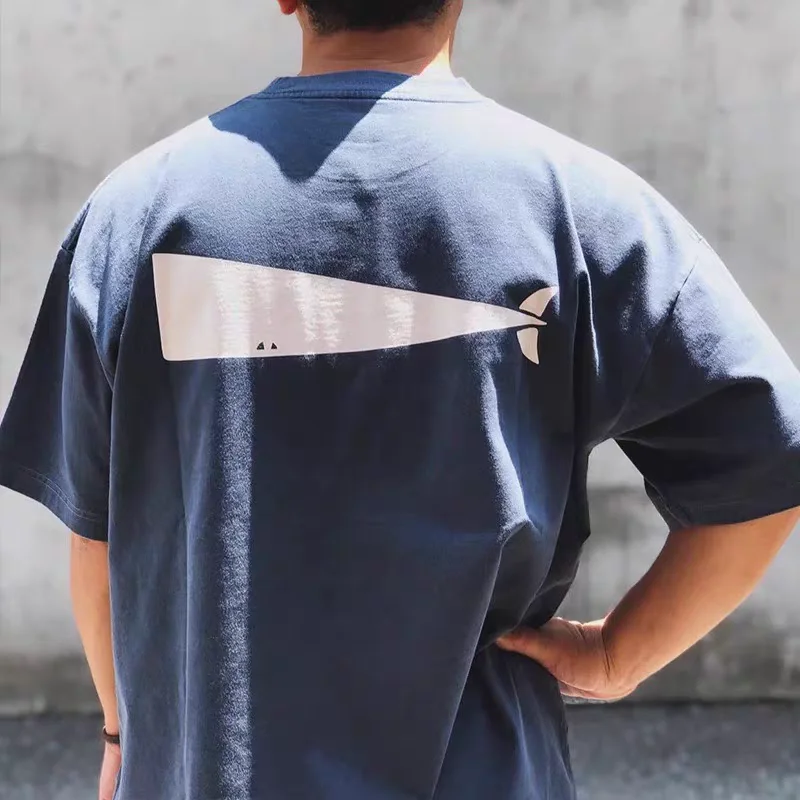 DESCENDANT 25ss Washed Casual Short Sleeved Loose T-shirt for Men Summer Casual Tees