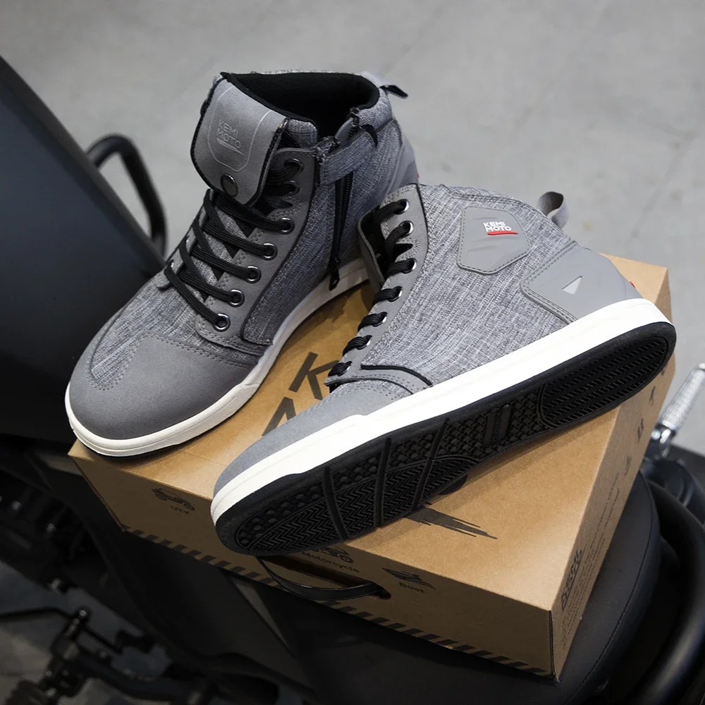 KEMIMOTO Motorrad-Reitstiefel für Herren, Sommer-Pendlerschuhe, Turnschuhe, rutschfester Schutz, atmungsaktiv, lässige Reitausrüstung – Detail 10