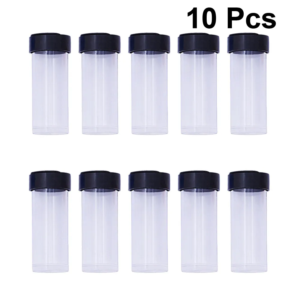 

10Pcs Clear PP Plastic Sealed Needle Storage Tube Organizer for Sewing Crochet Knitting Beads Jewelry Sequins Mini Parts Needle