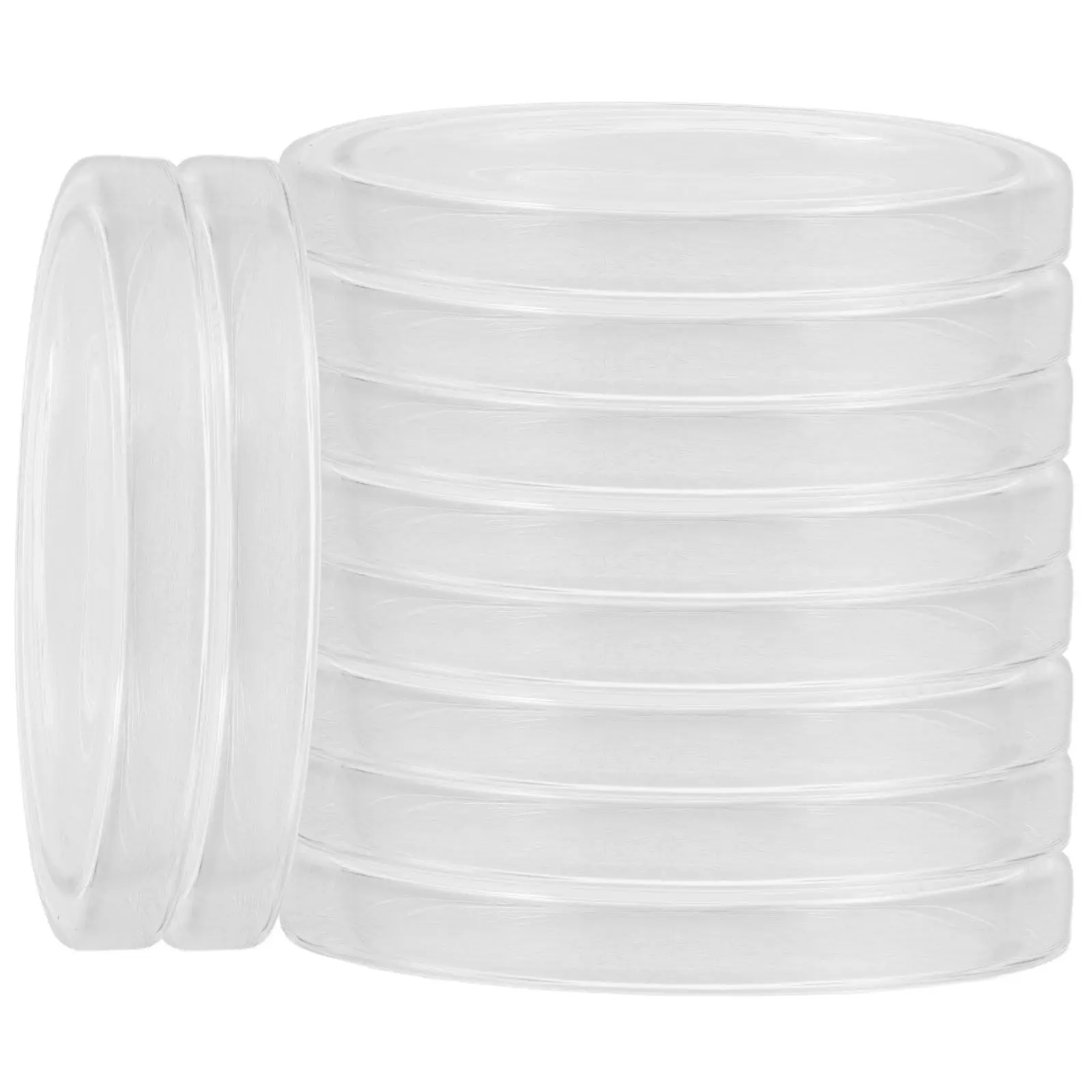 

10Pcs Cultivation Petri Dishes Plastic 15Cm Lab Stackable Plates Lids for Cell Culture Biology Science Experiment