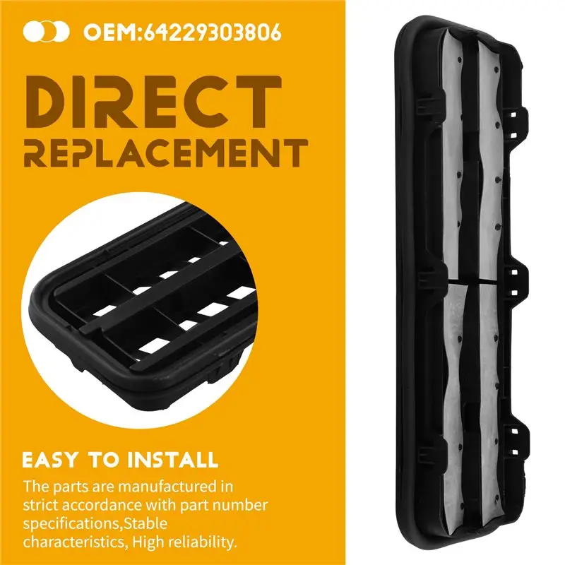 Reliable-Rear Bumper Air Outlet 64229303806 Rear Fender For BMW E60 F01 F02 Ventilation Grille Air Outlet Grille