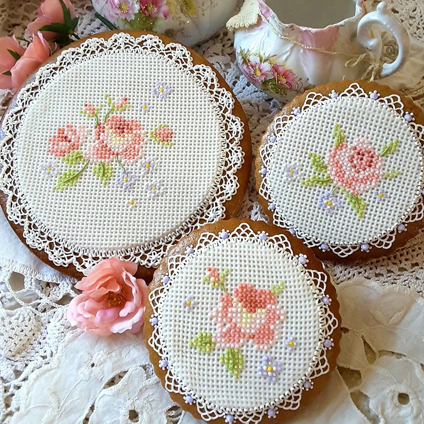 Kruissteek siliconen mal Sugarcraft Cupcake bakvorm Fondant taart decoreren gereedschappen