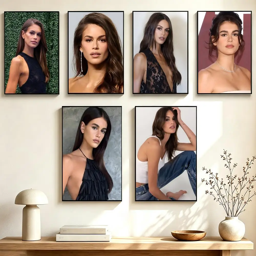 Chic Effortless Model Kaia Gerber Poster Home Wall Decor for Living Room Bedroom Office Aesthetic Room