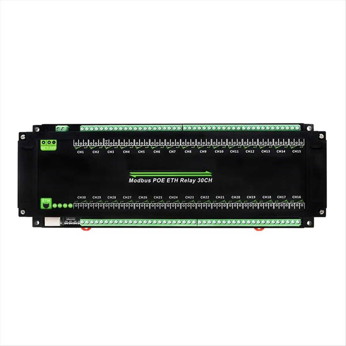 A64I 30-Ch Ethernet Relay Module, Modbus RTU/Modbus Protocol, PoE Port with Various Isolation Protection Circuits