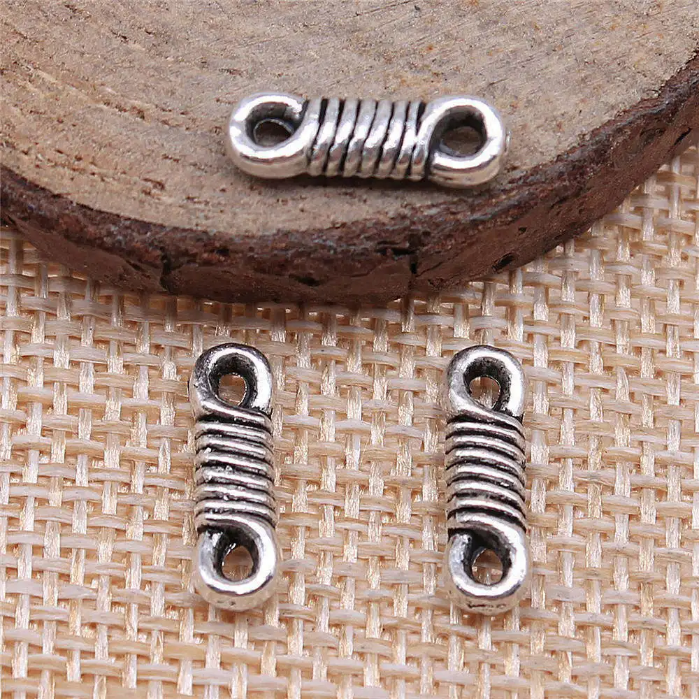 Car Pendant Twisted Rope Connector Charms Jewellery 14x4mm 20pcs