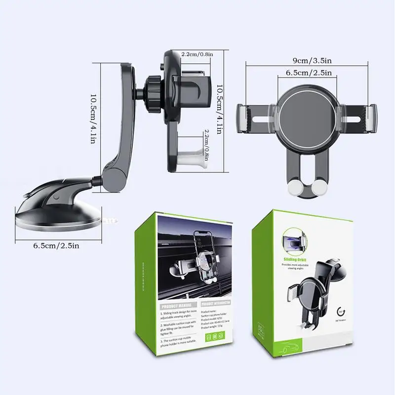 Автомобильное крепление для сотового телефона на присоске, подставка для телефона, автомобильные аксессуары для лобового стекла, приборная панель, окно, центральная консоль