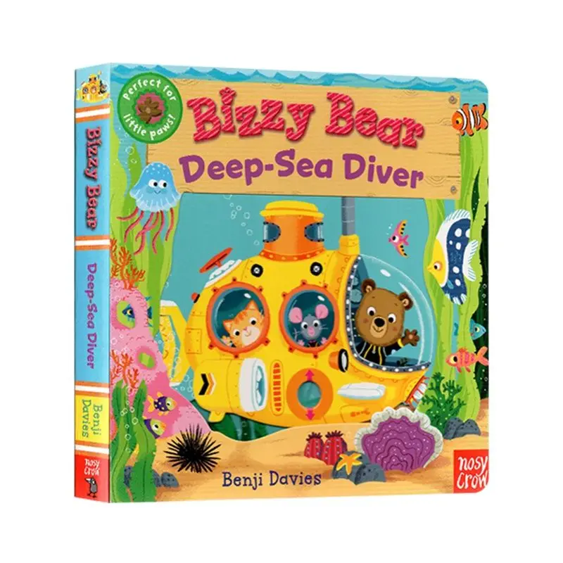 

Bizzy Bear Deep Sea Diver, английская книга с картинками для раннего обучения, чтение, книга для просвещения, детские игрушки