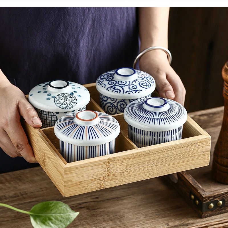Ceramic Small Soup Lid Household Celadon Tableware Steamed Water-proof Tureen Kitchen Supplies