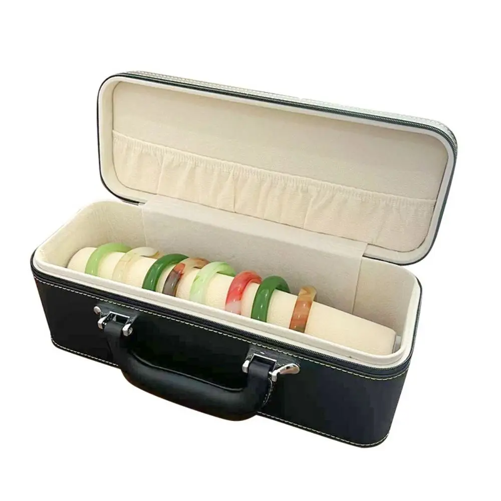 Luxe Vintage Horloge Display Box PU Leer met Handvat Armband Opbergdozen Compact Duurzaam Armband Draagtas Reizen Gebruik