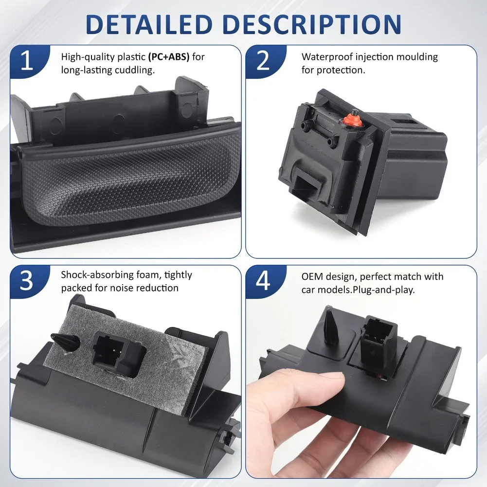 OEM Style Trunk Release Switch Kit 8726V7 6554V5 Including Tailgate Boot Handle For For 206 307 For 308 407SW C3
