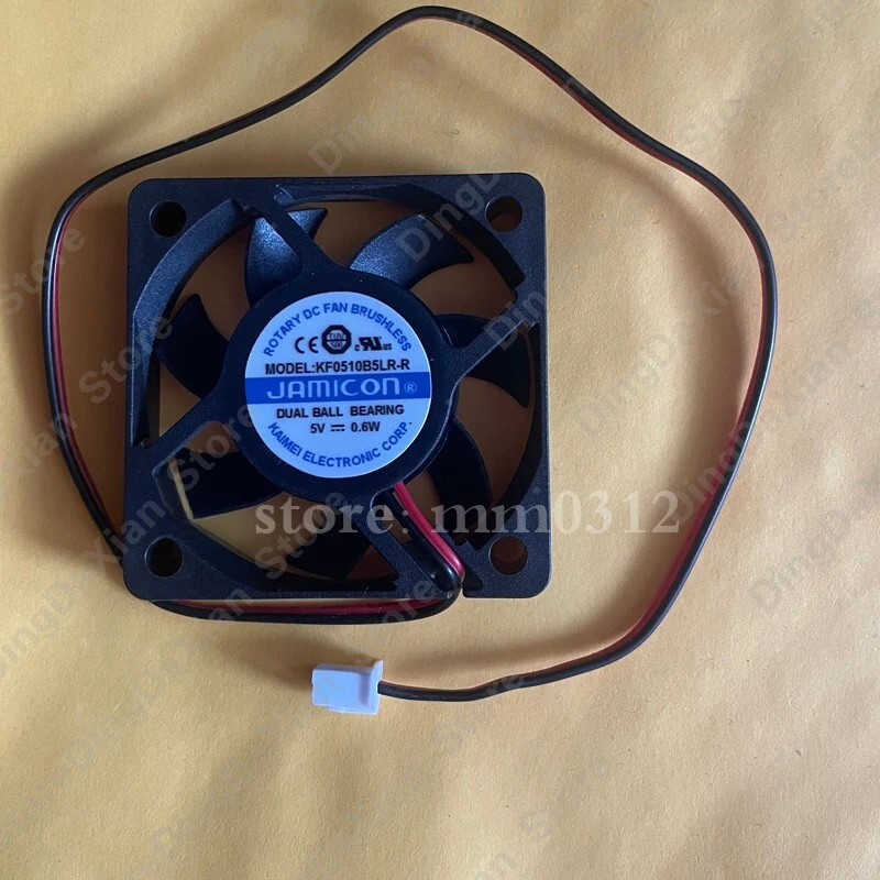 x For JAMICON KF0510B5LR-R 50MM 5V 0.6W 2-wire double ball cooling fan new