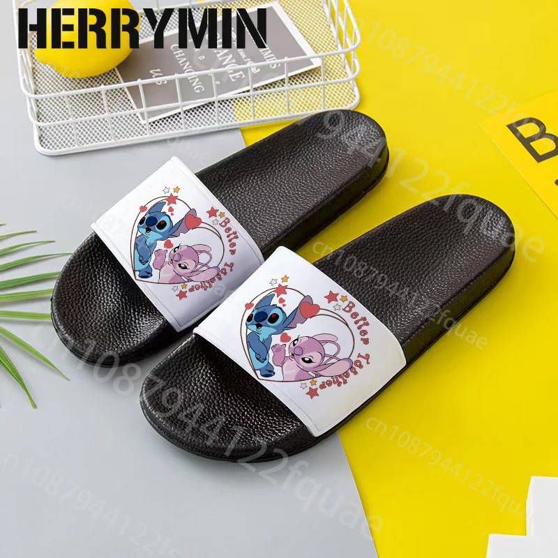 Stitch New Printing Slippers woman men Summer Anti-Slip Outdoor Casual Light Beach Sandals Household cute boy Students Slippers