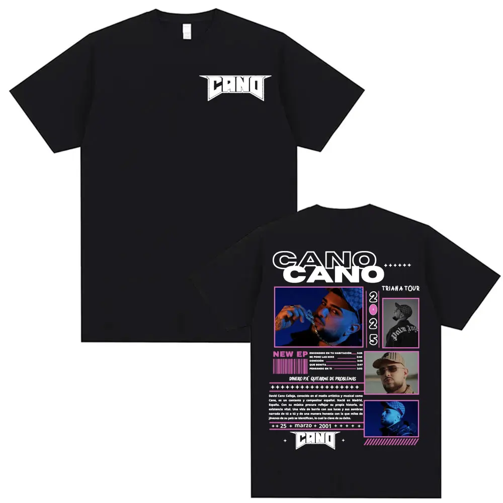 

Rapper Cano Triana Tour 2025 Merch T Shirt Men's Clothing Harajuku Hip Hop Punk T-shirts Unisex High Quality O-Neck Tops T-shirt
