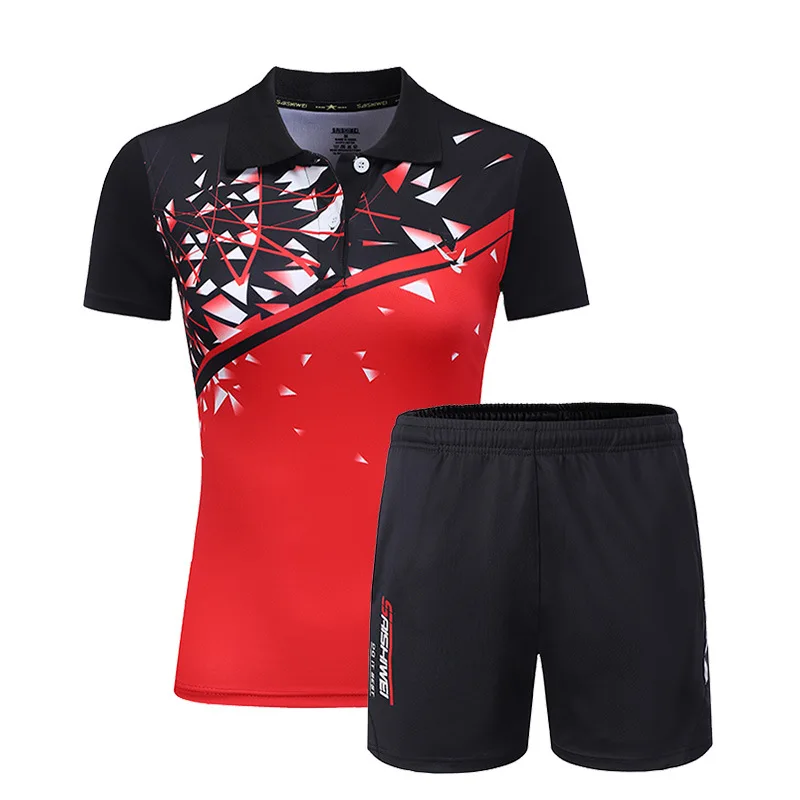 Heren Tennisshirts Set Nieuwe Design Sport Pak Shorts Met Truien Ademend Snel Droog Badminton Tafeltennis Sportkleding