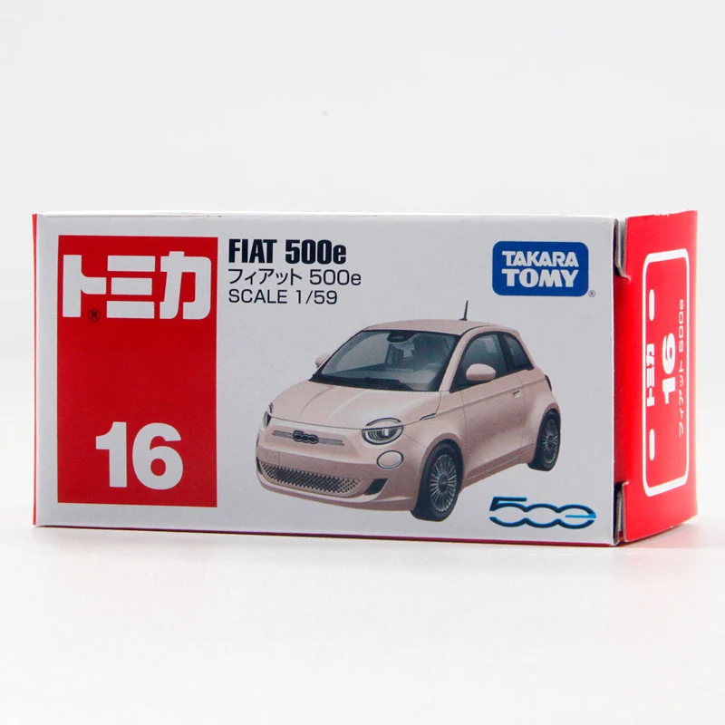 Takara Tomy Tomica 1/59 Mini pressofuso in lega modello di auto giocattoli FIAT 500e regali per adolescenti # 16