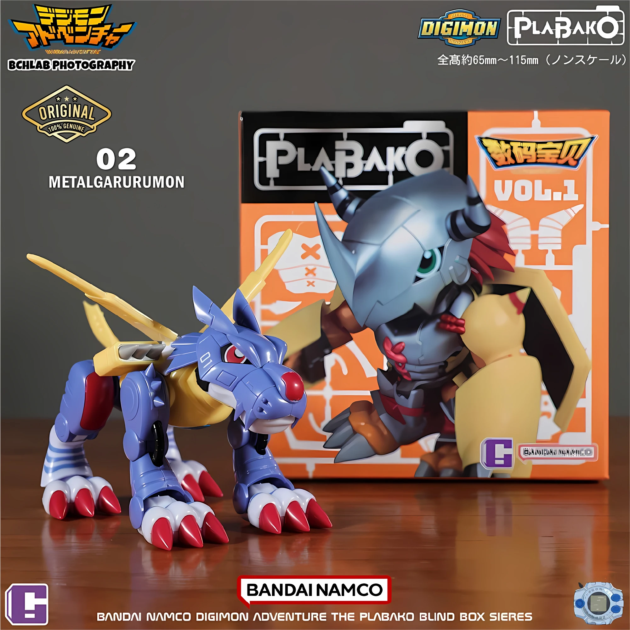 Figurka akcji Bandai Plabako Digimon Adventure Mystery Blind Box War Greymon Angewomon, zabawka kolekcjonerska, prezent dla dzieci