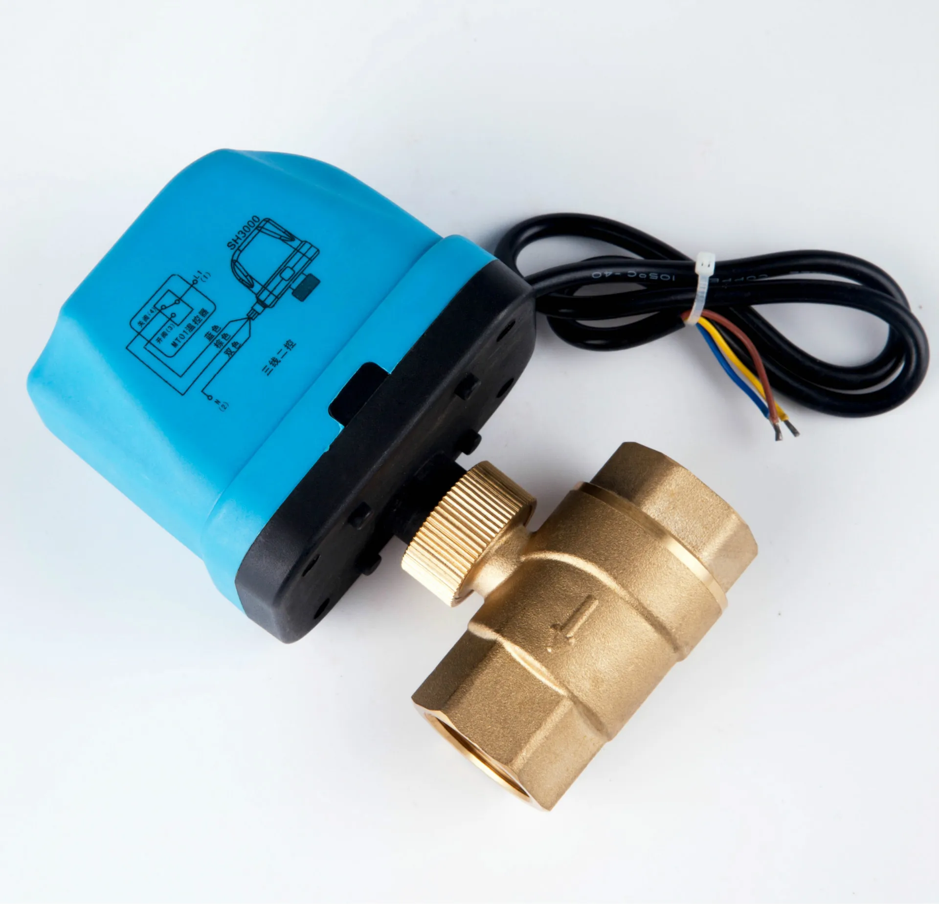 4/8=20mm brass central air conditioning,  6/8=25mm electric ball valve from the grant DN15-DN50