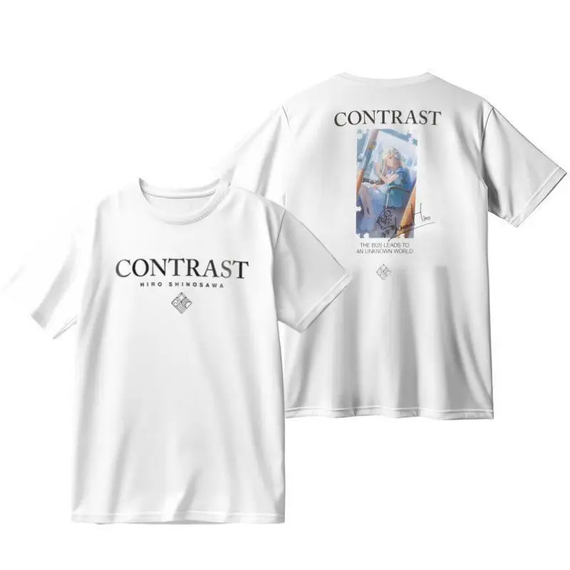 أنيمي Gakuen IDOLM @ STER Shinosawa Hiro تأثيري مطبوعة تي شيرتات قصيرة الاكمام تنوعا في هدايا الهالوين الصيفية