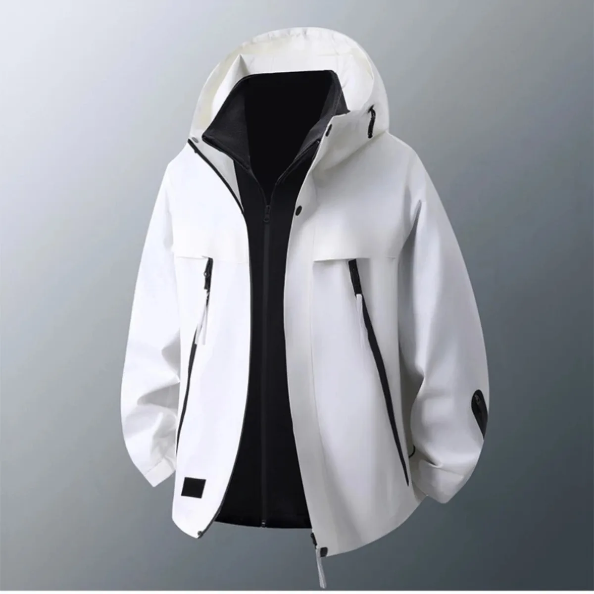 

Men's 2025 New Solid Color Multi-pocket Clothing Jacket 2025 Spring and Autumn Fashion Men's Clothing Comfortable Casual Jacket