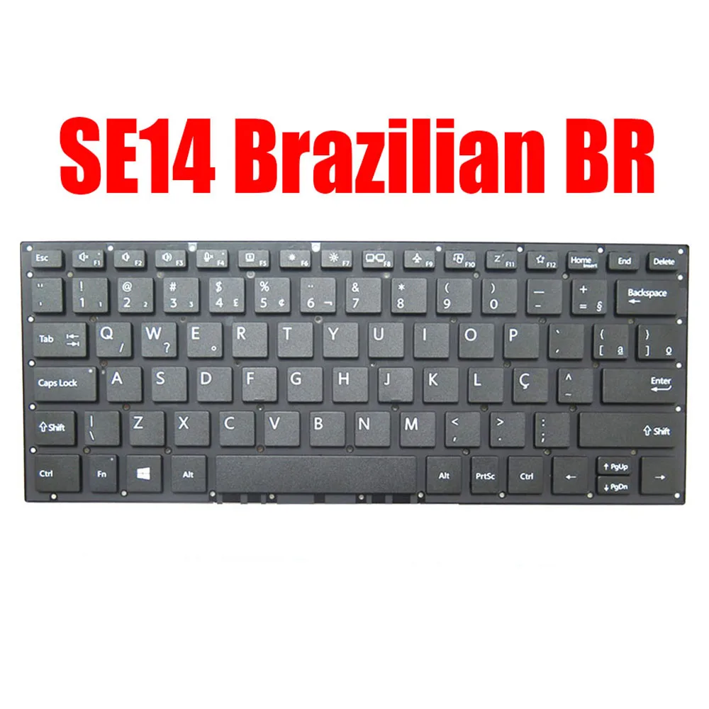 

Brazilian BR Laptop Keyboard For VAIO SE14 VJSE41B0111H Black Without Backlit New