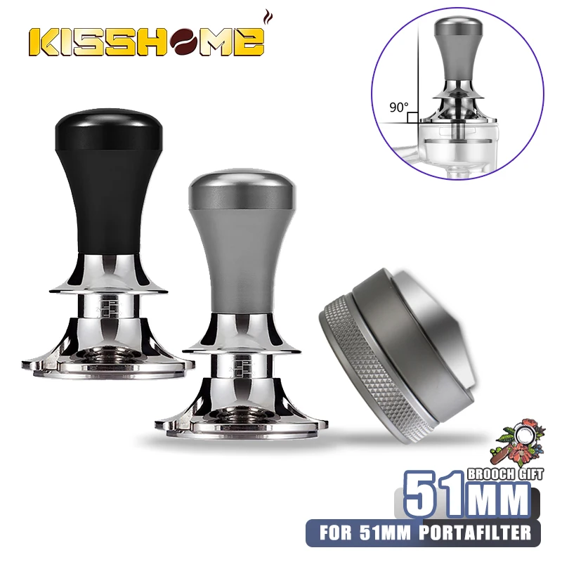 51mm Adjustable Depth Calibrated Coffee Tamper Espresso Anti Pressure Deviation Distributor For Delonghi 51mm Portafilter Tools