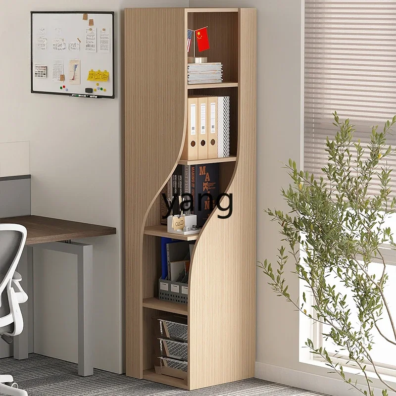 LMMhousehold floor corner cabinet multi-layer wine cabinet locker walnut corner cabinet