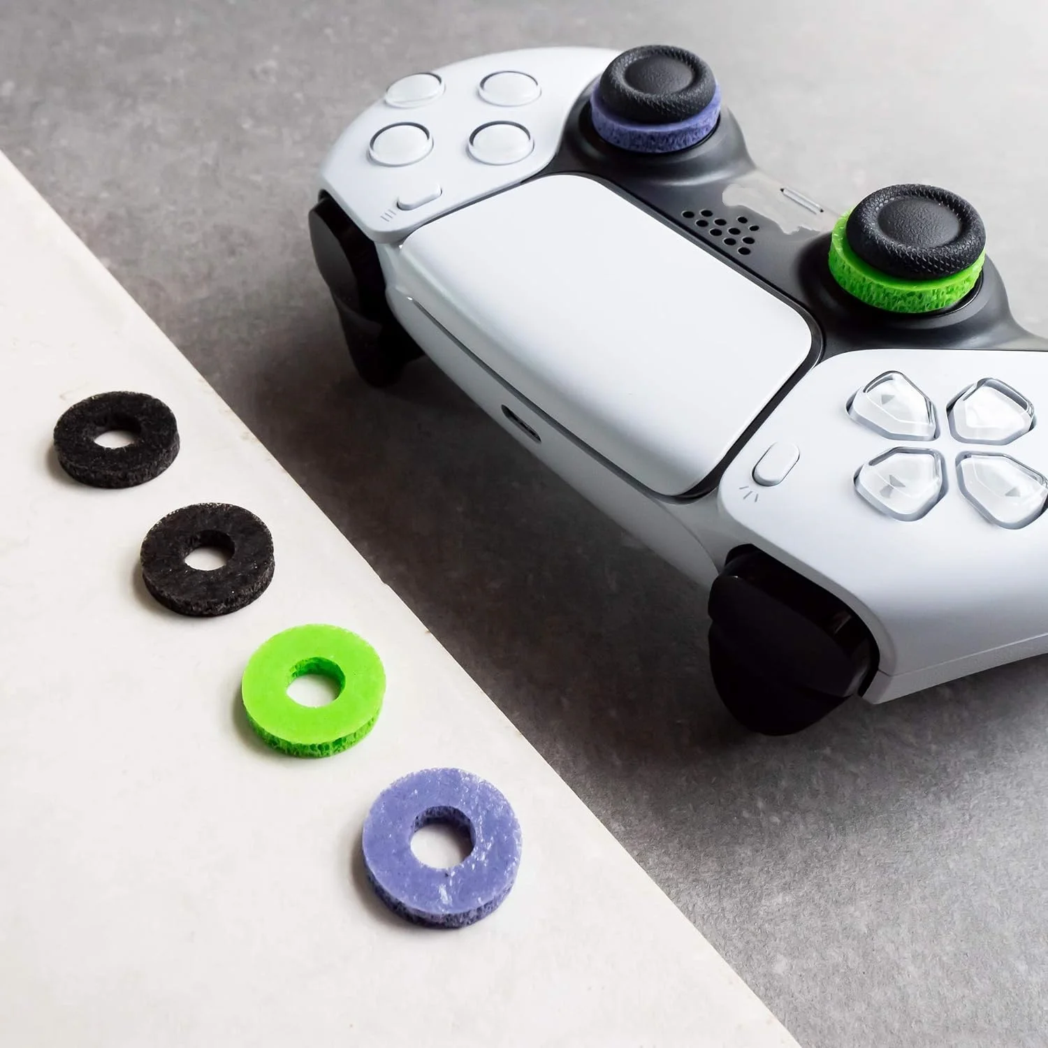 Paquet de 6 anneaux d'assistance de vis�e en Silicone pour contr�leurs PS5/PS4/Xbox/Switch Pro/Scuf-outils Non �lectriques de contr�le de mouvement � poign�e de pr�cision