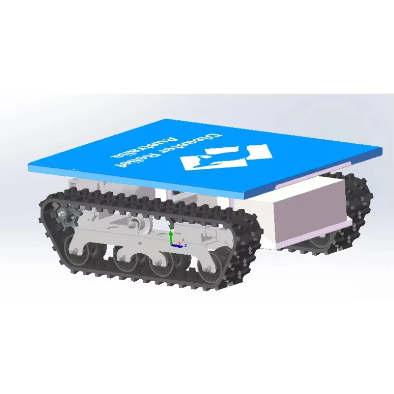 

Zhongxing remote control electric off-road tracked vehicle rubber tracked chassis with ce certified engine