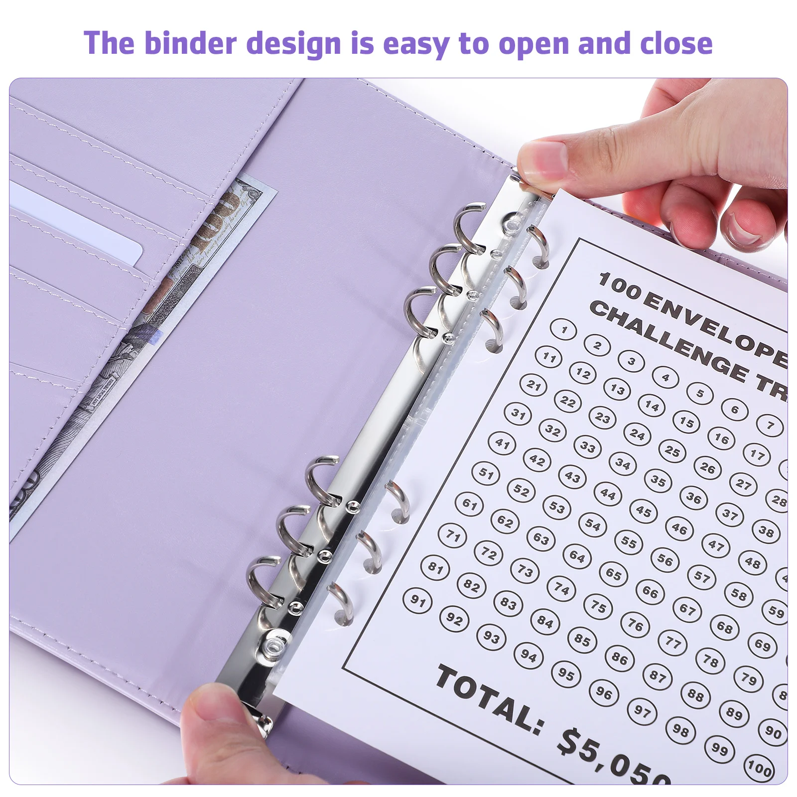 Bespaar geld en de Notebook Expense Tracker Saving Challenge Organizer Stickers