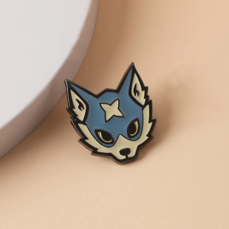 Game Monster Hunter Pins Brooch Anime Cat Wolf And Owl Badge Enamel  Lapel Pin Jewelry Fashion Cosplay Props Gift For Friends